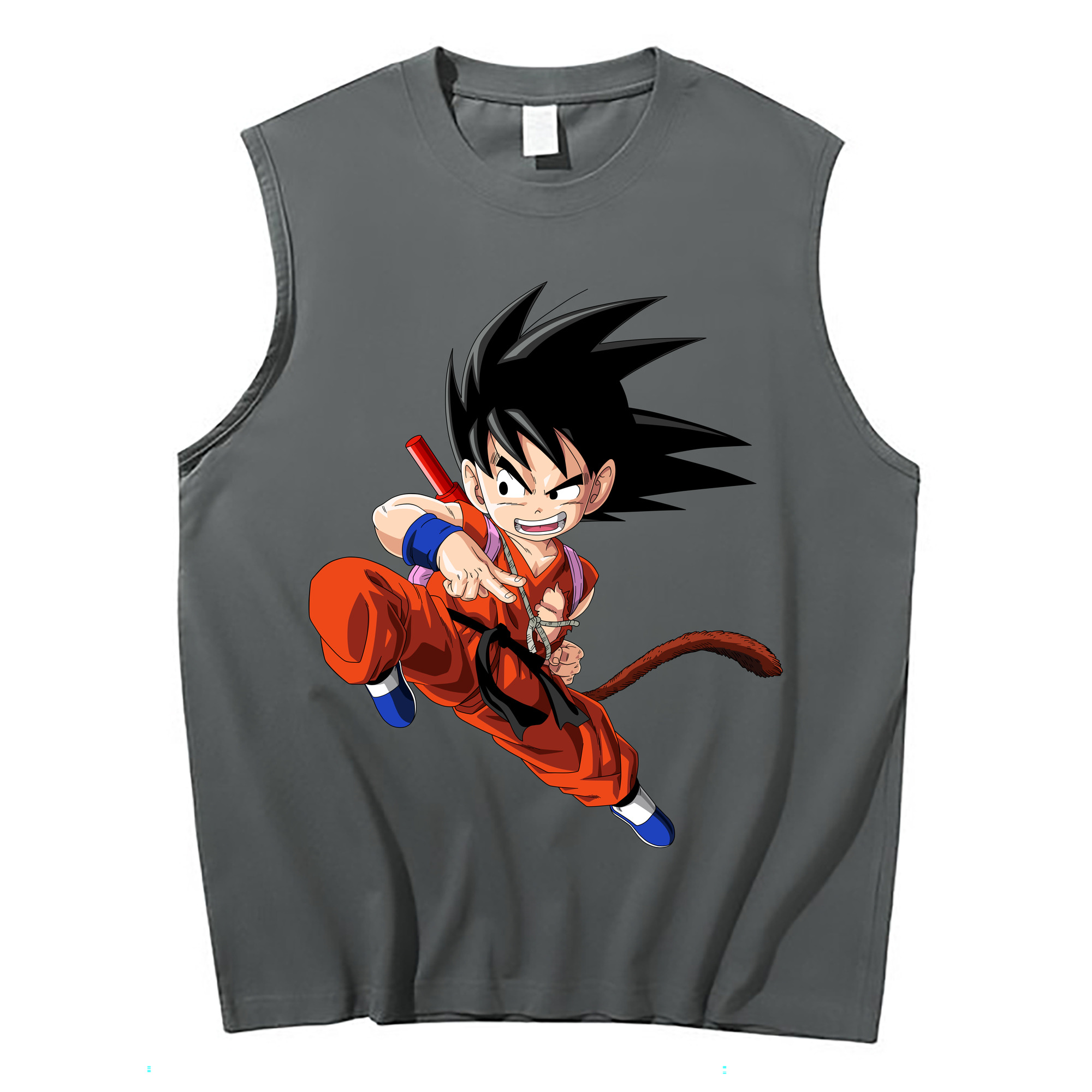 （画像用） ドラゴンボール 孫悟空（そん ごくう）Son Goku カカロット DRAGON BALL Kakarotto コットン100％タンクトップ（フロントプリント）